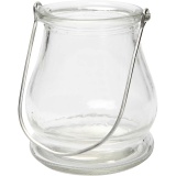 Kerzenglas/Laterne, H: 10 cm, D 9 cm, 12 Stk/ 1 Box