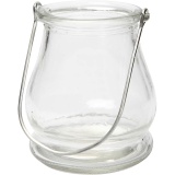 Kerzenglas/Laterne, H 10 cm, D 9 cm, 12 Stk/ 1 Pck