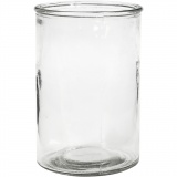 Kerzenglas, H 14,5 cm, D 10 cm, 6 Stk/ 1 Pck