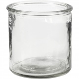 Kerzenglas, H 7,8 cm, 6 Stk/ 1 Box