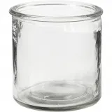 Kerzenglas, H 7,8 cm, D 7,8 cm, 6 Stk/ 1 Pck