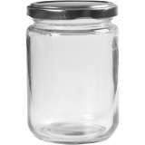 Aufbewahrungsglas, H 11 cm, D 7,5 cm, 370 ml, Transparent, 6 Stk/ 1 Pck