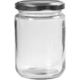 Einmachgläser, H 11 cm, D 7,5 cm, 370 ml, Transparent, 6 Stk/ 1 Pck