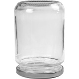 Aufbewahrungsglas, H 11 cm, D 7,5 cm, 370 ml, Transparent, 6 Stk/ 1 Pck