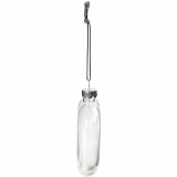 Glasherz, H 9 cm, B 7.8 cm, Dicke 2,1 cm, 6 Stk/ 1 Pck