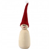 Holzkörper, H 8 cm, D 3,8 cm, 3 Stk/ 1 Pck
