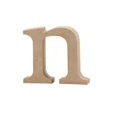 Buchstabe, n, H 8 cm, Dicke 2 cm, 1 Stk