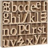 Buchstabe, H 8 cm, Dicke 2 cm, 112 Stk/ 1 Pck