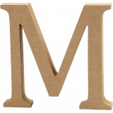 Buchstabe, M, H 13 cm, Dicke 2 cm, 1 Stk