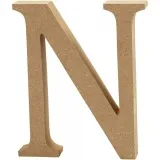 Buchstabe, N, H 13 cm, Dicke 2 cm, 1 Stk