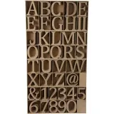 Buchstaben, Zahlen & Zeichen, H 13 cm, Dicke 2 cm, 160 Stk/ 1 Pck