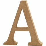 Buchstabe, A, H 8 cm, B 7 cm, Dicke 1,5 cm, 1 Stk