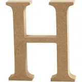 Buchstabe, H, H 8 cm, Dicke 1,5 cm, 1 Stk