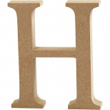 Buchstabe, H, H 8 cm, Dicke 1,5 cm, 1 Stk