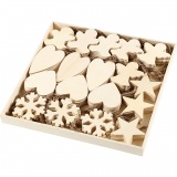 Weihnachtsaufhänger, Größe 9-11 cm, Dicke 4 mm, 90 Stk/ 1 Pck