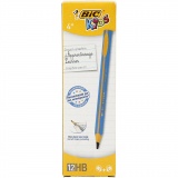 Kinder-Bleistift, L 14 cm, Dicke 10 mm, Mine 4 mm, 12 Stk/ 1 Pck