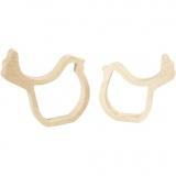 Osterküken-Silhouetten, H 13 cm, T 2 cm, B 13 cm, 2 Stk/ 1 Pck