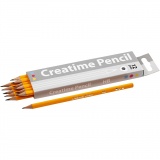 Schulbleistift, L 17,5 cm, HB, Dicke 7 mm, Mine 2 mm, 12 Stk/ 1 Pck