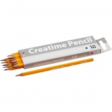 Schulbleistift, L 17,5 cm, HB, Dicke 7 mm, Mine 2 mm, 12 Stk/ 1 Pck