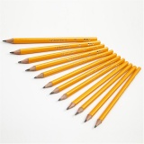 Schulbleistift, L 17,5 cm, HB, Dicke 7 mm, Mine 2 mm, 12 Stk/ 1 Pck