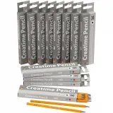 Schulbleistift, L 17,5 cm, HB, Dicke 7 mm, Mine 2 mm, 12x12 Stk/ 1 Pck