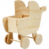 Mini-Möbel - Sortiment, Gartentisch, Kinderwagen, Stuhl, Schaukelstuhl, Bank, H 5,8-10,5 cm, 50 Stk/ 1 Pck