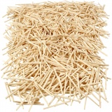 Bastelhölzchen, L 48 mm, D 2 mm, 850 Stck., 100 g/ 1 Pck