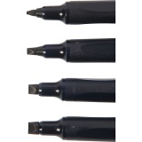 Kalligrafie-Marker, Strichstärke 1,4+2,5+3,6+4,8 mm, Schwarz, 4 Stk/ 1 Pck