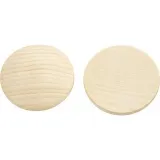 Holzknöpfe, D 40 mm, Dicke 5,2 mm, 100 Stk/ 1 Pck