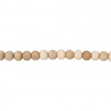 Holzperle, D 5 mm, Lochgröße 1,5 mm, 100 Stk/ 1 Pck