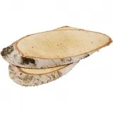 Holzscheiben, Dicke 15 mm, ca. 9x15 cm, 7 Stk/ 1 Pck