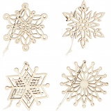 Anhänger, D 7 cm, Dicke 0,3 cm, 8 Stk/ 1 Pck