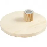 Kerzenhalter, H 4 cm, D 16 cm, 1 Stk