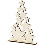 Weihnachtsbaum, H: 29,8 cm, Tiefe 4 cm, B: 21,5 cm, 1 Stk