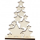 Weihnachtsbaum, H 19,6 cm, T 4 cm, B 14,7 cm, 1 Stk