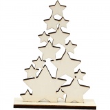Weihnachtsbaum, H 19,6 cm, T 4 cm, B 14,7 cm, 1 Stk