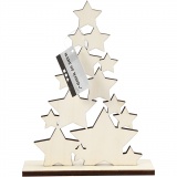 Weihnachtsbaum, H 19,6 cm, T 4 cm, B 14,7 cm, 1 Stk