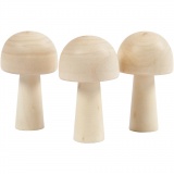 Pilz, H 5,2 cm, D 2,9 cm, 3 Stk/ 1 Pck