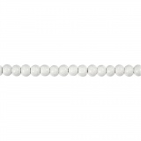 Holzperlen, D 5 mm, Lochgröße 1,5 mm, Weiß, 6 g/ 1 Pck