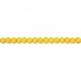Holzperlen, D 5 mm, Lochgröße 1,5 mm, Gelb, 6 g/ 1 Pck