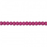Holzperlen, D 5 mm, Lochgröße 1,5 mm, Pink, 150 Stck., 6 g/ 1 Pck