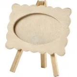 Mini-Staffelei mit Rahmen, Größe 13,2x11,5 cm, Dicke 18 mm, 1 Stk
