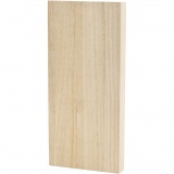 Holztafel, Größe 20,6x9,6 cm, Dicke 20 mm, 1 Stk