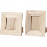 Aufstellrahmen aus Holz, Größe 10x10+9x11 cm, 2 Stk/ 1 Pck
