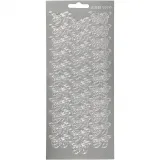 Sticker, Schmetterlinge, Blatt 10x23 cm, Silber, 1 Bl.