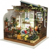 DIY-Miniatur-Zimmer, Gartenzimmer, H 21 cm, B 19,5 cm, 1 Stk