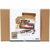 DIY-Miniatur-Zimmer, Gartenzimmer, H 21 cm, B 19,5 cm, 1 Stk