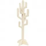 Kaktus aus Holz, H 38 cm, B 12 cm, Dicke 8 mm, 1 Stk