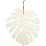 Monstera-Blatt, H 35 cm, T 3 mm, B 34 cm, 1 Stk