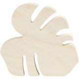Monstera-Blatt, H 24 cm, B 25 cm, Dicke 19 mm, 1 Stk